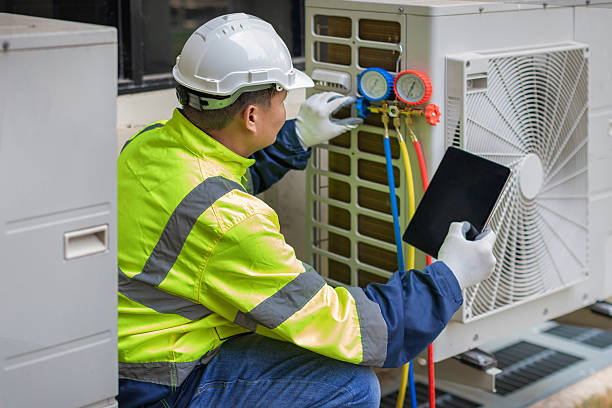 Professional Hvac technician working in Dorchester, MA